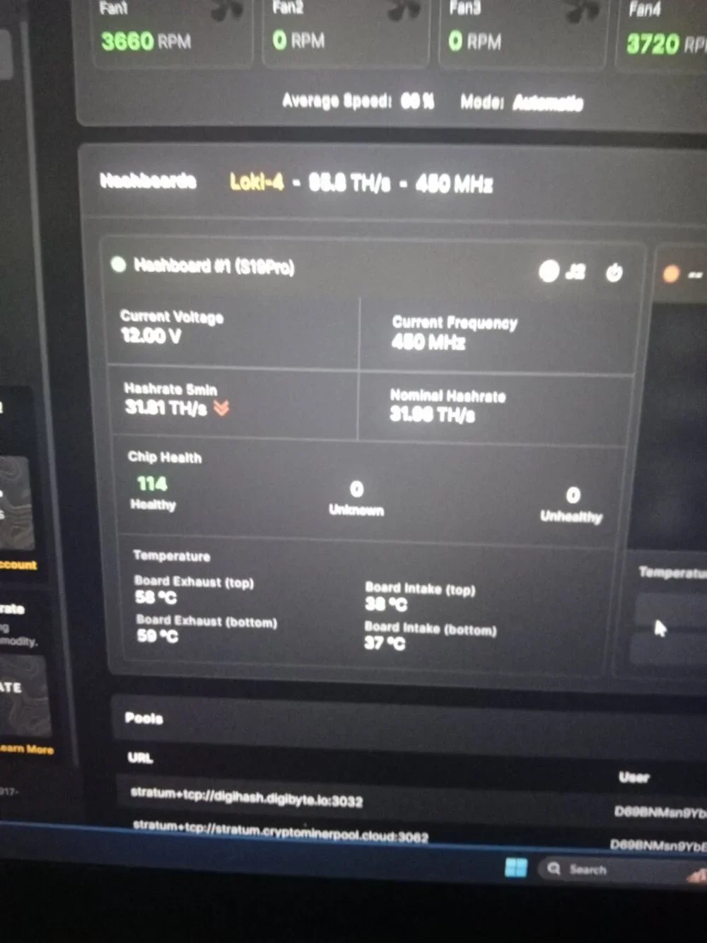 Antminer S19 Pro 32THS 800 watts Home Miner Loki 110V Single